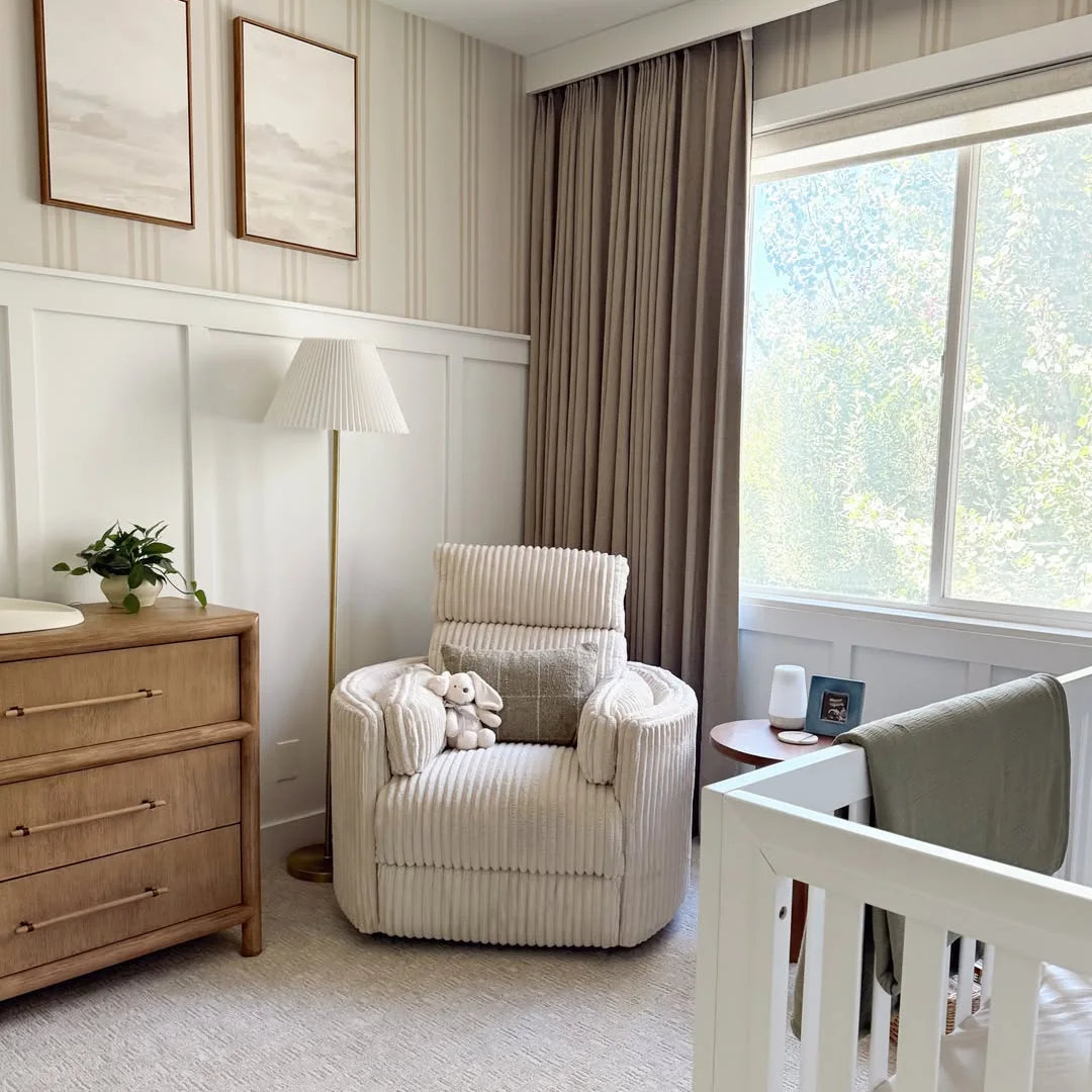 Kelsie's nursery with Cozyology drapery