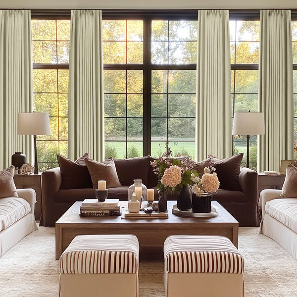 Lena Linen | Extra Wide | Pleated Drapery