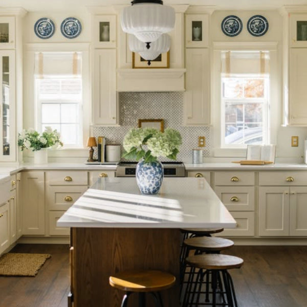 Roman Shades with Border Trim