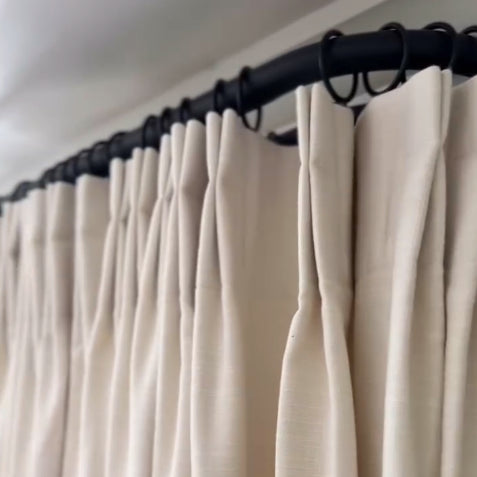 Evelyn | Heavy Duty｜Wrap Around Curtain Rod | Adjustable