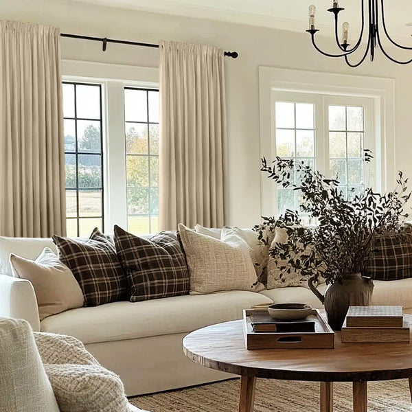 Lena Linen | Extra Wide | Pleated Drapery