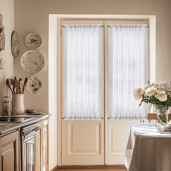 Silk Chic｜Sheer｜French Door Curtains