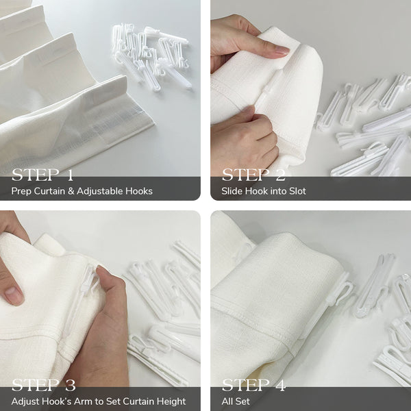Elin Curtain Hooks – 32 Pieces