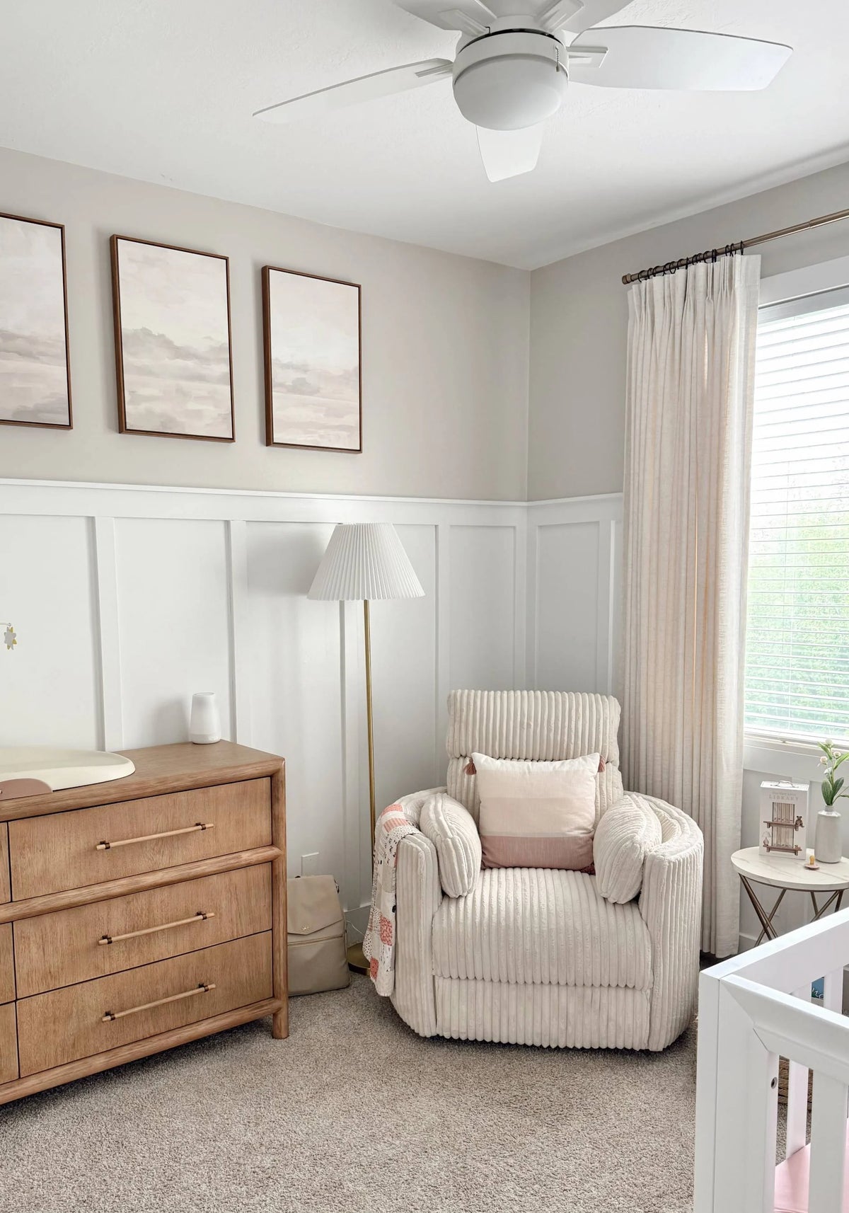 Kelsie Miles in her Utah home with custom Cozyology window treatments project image 5