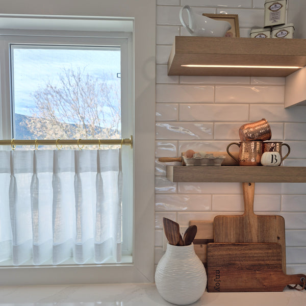 Silk Chic｜Sheer｜Café Curtains