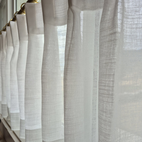 Silk Chic｜Sheer｜Café Curtains