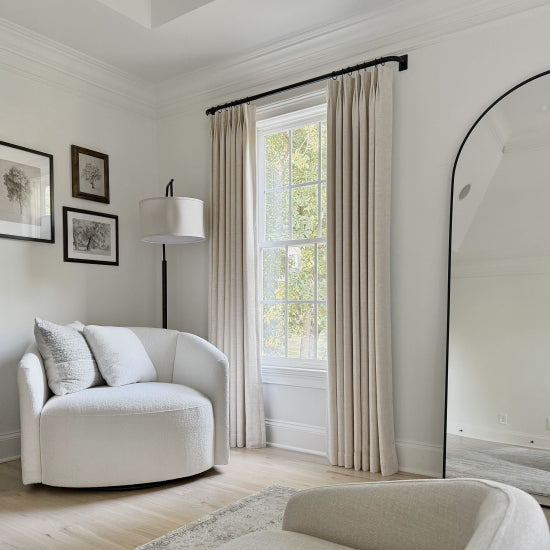 Evelyn | Heavy Duty｜Wrap Around Curtain Rod | Adjustable
