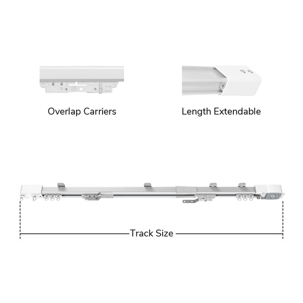Tate | Length Adjustable | Motorized Curtain Track