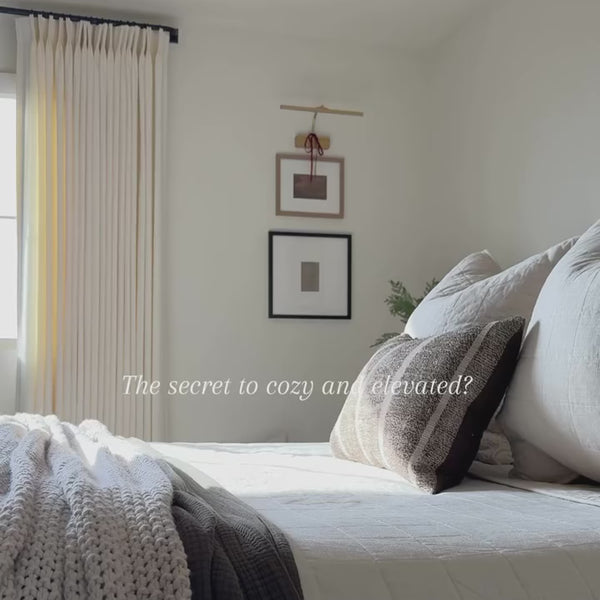 Lena Linen | Extra Wide | Pleated Drapery