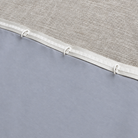 Ripple Fold curtain Ripple Buckle tape and lining detail