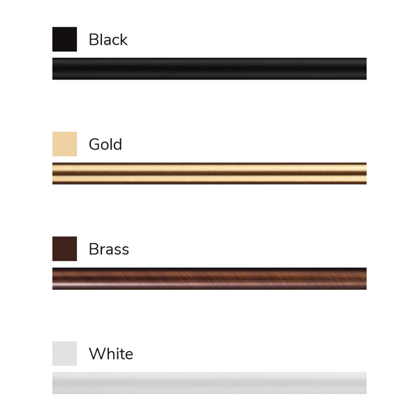 Evelyn | Single Curtain Rod | Customizable
