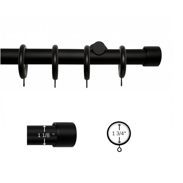 Ronan | Custom Size | Traverse Curtain Rod