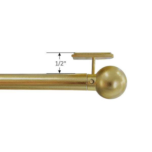 Ruby | Length Adjustable | Café & Door | Curtain Rod