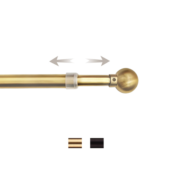 Ruby | Length Adjustable | Café & Door | Curtain Rod