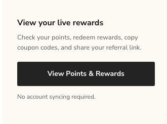 Account Center My Rewards card with the View Points and Rewards button